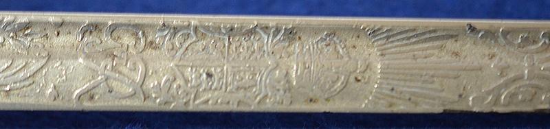 BRITISH 1930'S MINIATURE ARMY OFFICERS SWORD BY WILKINSON OF SUPERB QUALITY.