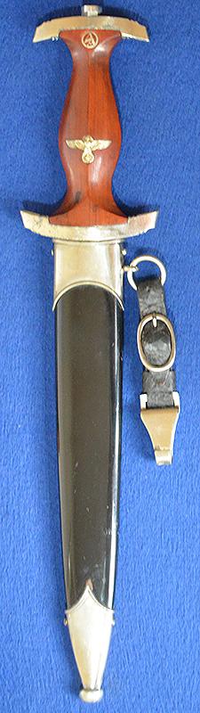 NSKK DAGGER 1933 MODEL BY SHUTTELHOFER COMPLETE WITH HANGER.