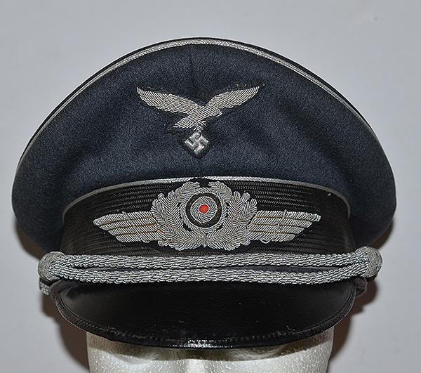 LUFTWAFFE OFFICERS PEAKED CAP BY EREL.