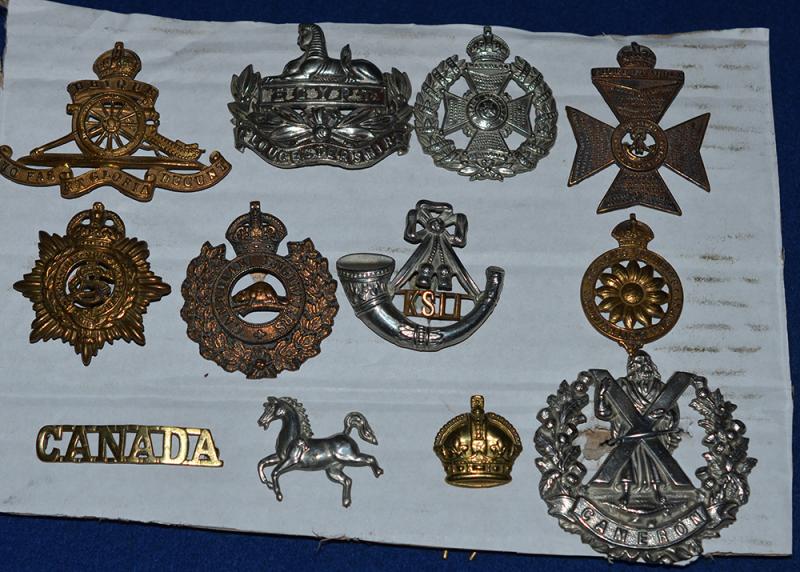 COLLECTION OF 12  ALLIED ARMY BADGES.
