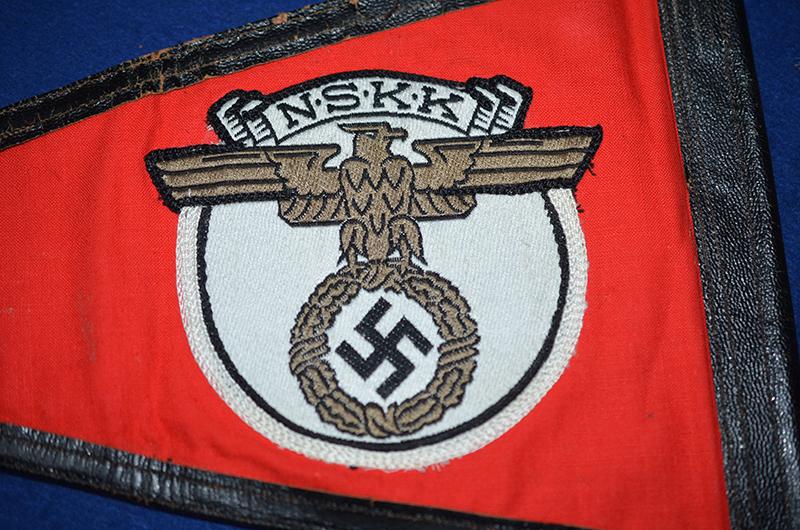 THIRD REICH NSKK CAR PENNANT.