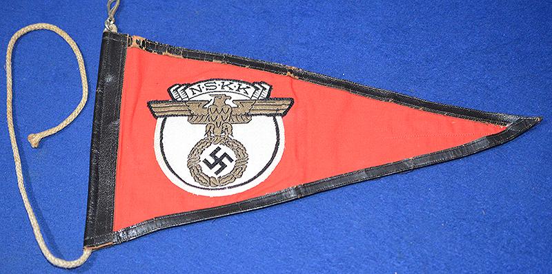 THIRD REICH NSKK CAR PENNANT.