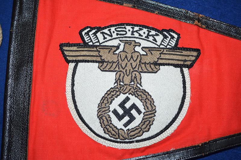 THIRD REICH NSKK CAR PENNANT.