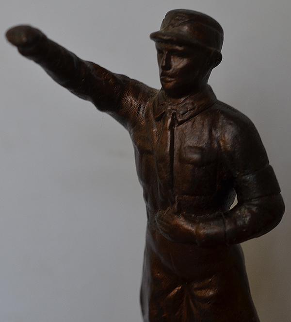 BRONZE FIGURE OF SA MAN, POST WAR COPY.