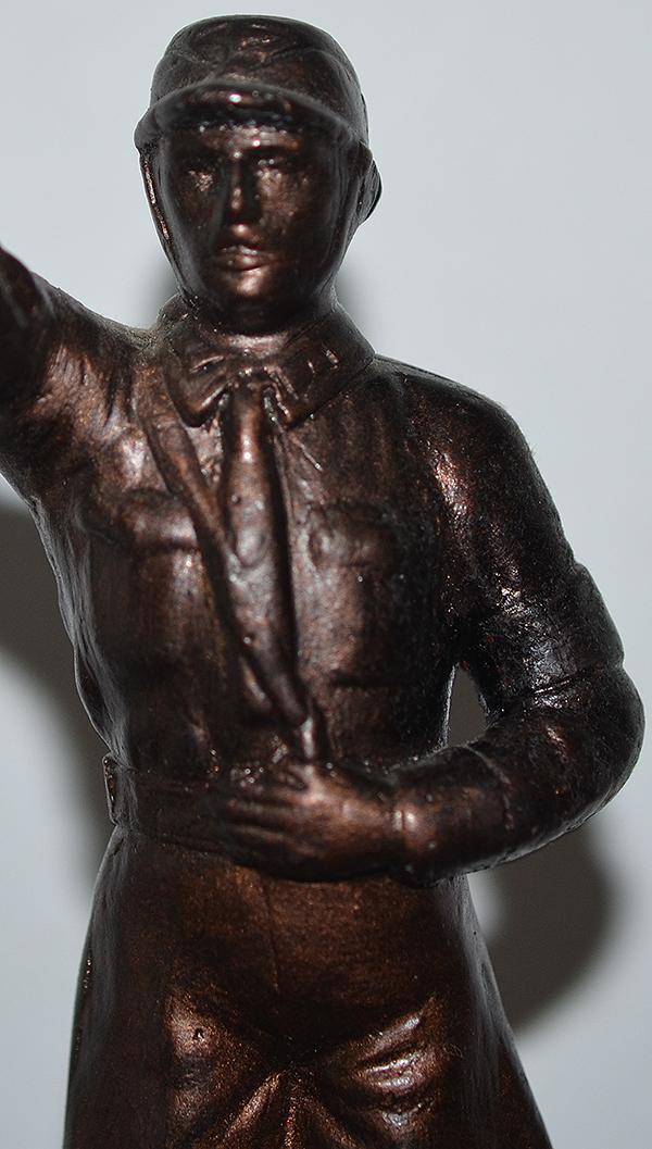 BRONZE FIGURE OF SA MAN, POST WAR COPY.