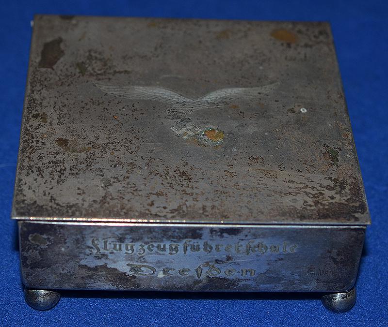 LUFTWAFFE SILVER TRINKET BOX.