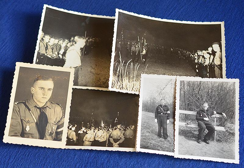 COLLECTION OF SIX HITLER YOUTH PHOTOGRAPHS.