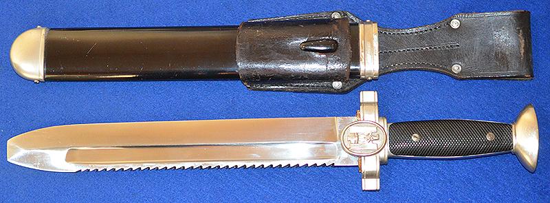 RED CROSS MANS DAGGER, MINT CONDITION.