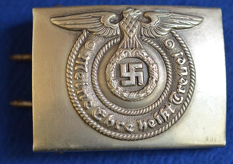 EARLY QUALITY SS OTHER RANKS BELT BUCKLE.