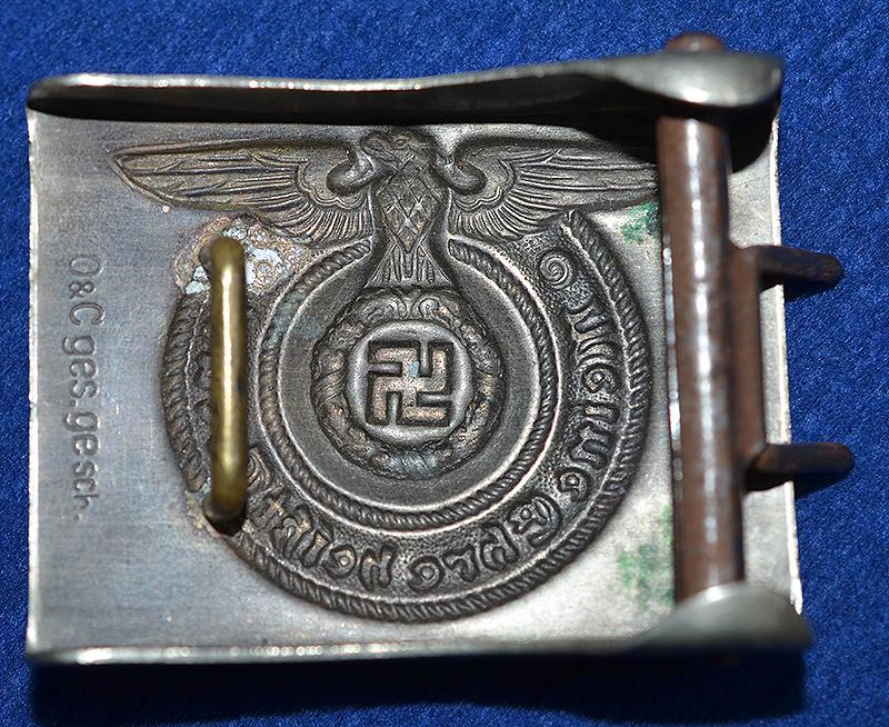 EARLY QUALITY SS OTHER RANKS BELT BUCKLE.