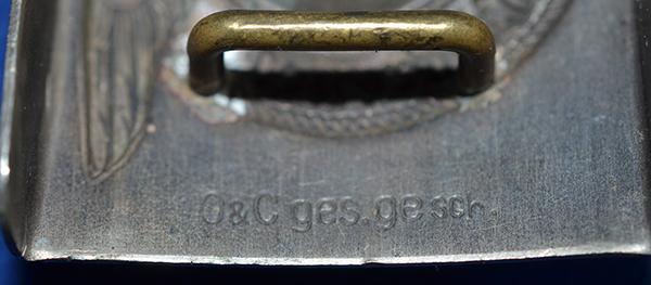 EARLY QUALITY SS OTHER RANKS BELT BUCKLE.