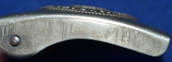 EARLY QUALITY SS OTHER RANKS BELT BUCKLE.