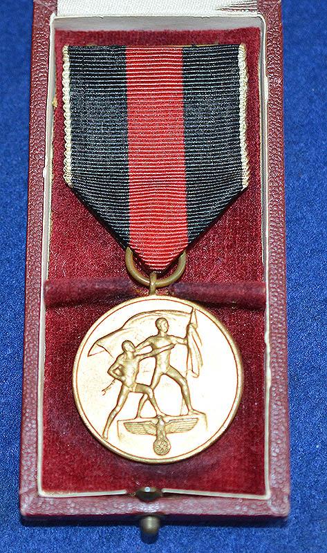 CASED 1ST OF OCTOBER NEDAL, ANNEXATION OF CZECHOSLVAKIA.