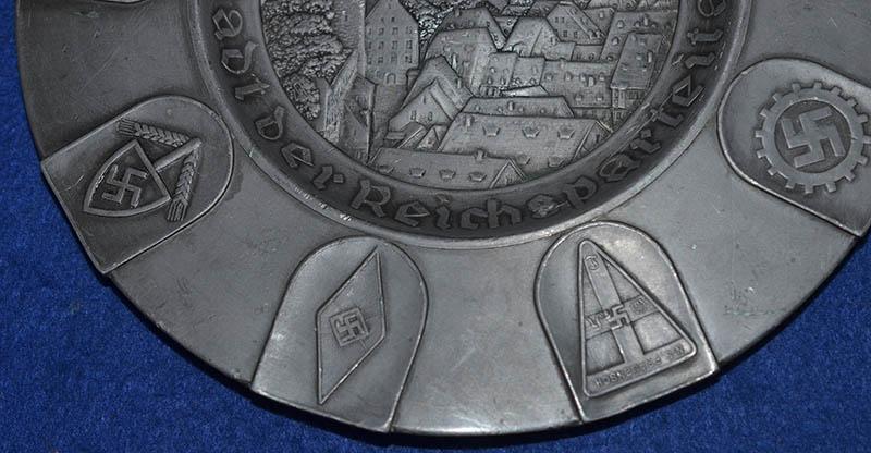 NSDAP NURNBERG RALLY COMEMORATIVE PLATE.