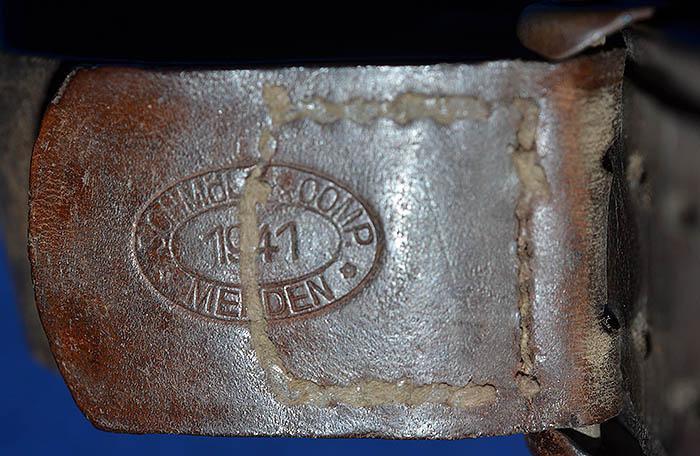 LUFTWAFFER ENLISTED MANS LEATHER BELT AND BUCKLE.
