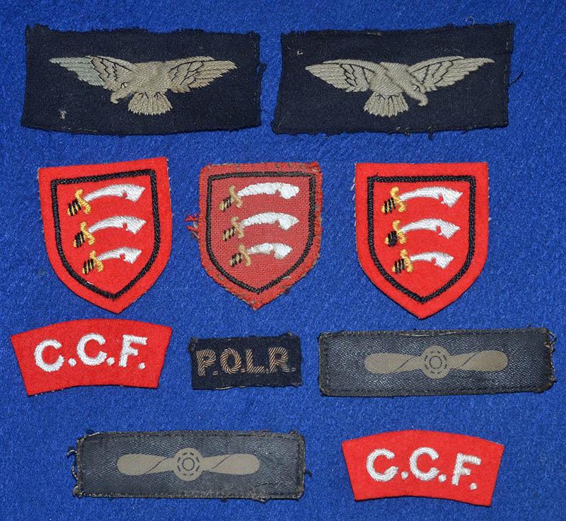 COLLECTION OF 10 BRITISH WW2 CLOTH UNIFORM BADGES.