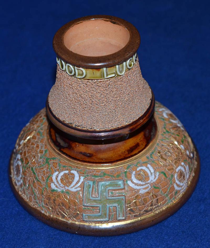 BRITISH DOULTON SWSTIKA MATCH STRIKER,