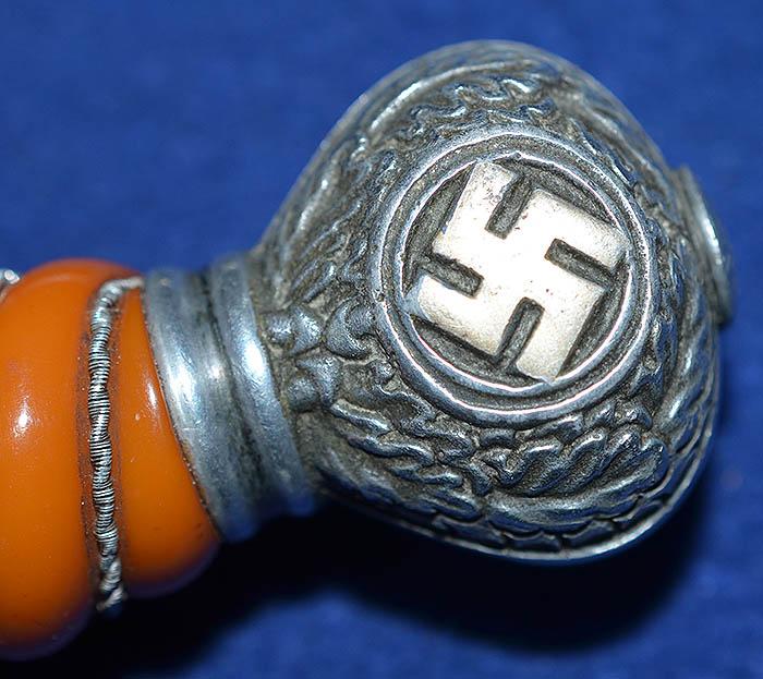 LUFTWAFFE 2ND MODEL DAGGER BY EICKHORN COMPLETE WITH STRAPS AND KNOT.