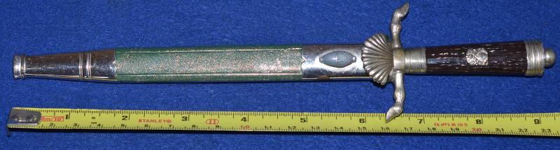 THIRD REICH MINIATURE HUNTING DAGGER BY HORSTER.
