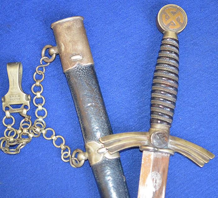 DLV / LUFTWAFFE EARLY STYLE DAGGER BY WAYERSBERG.