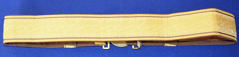 THIRD REICH POLITICAL LEADERS BROCADE BELT.