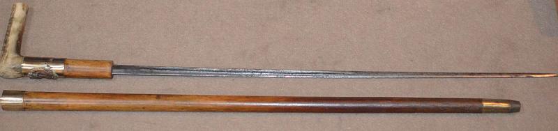 BRITISH WW1 OFFICERS SWORD STICK, MIDDLESEX REGIMENT.