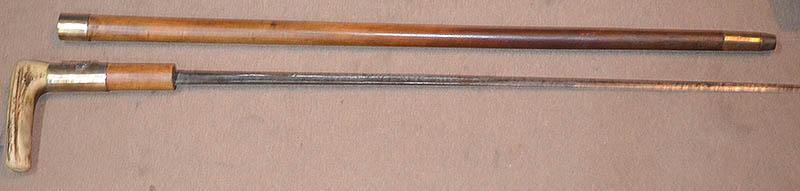 BRITISH WW1 OFFICERS SWORD STICK, MIDDLESEX REGIMENT.