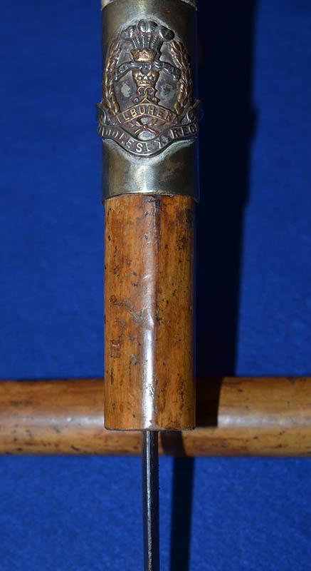 BRITISH WW1 OFFICERS SWORD STICK, MIDDLESEX REGIMENT.