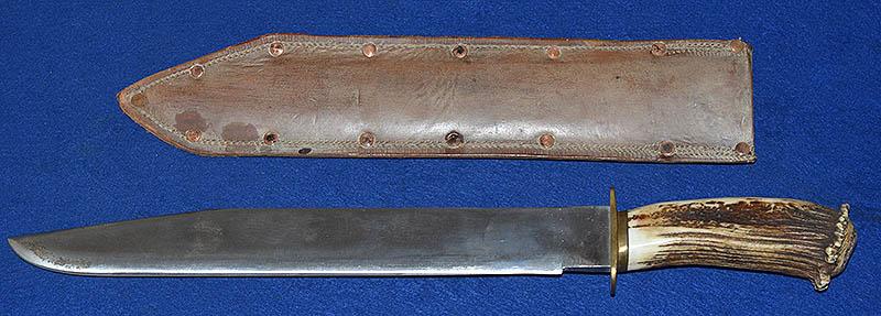 VERY LARGE BOWIE TYPE KNIFE,