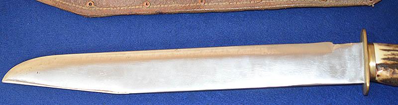 VERY LARGE BOWIE TYPE KNIFE,