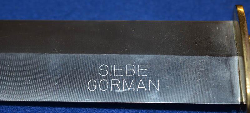 BRITISH DIVERS KNIFE BY SIEBE GORMAN.