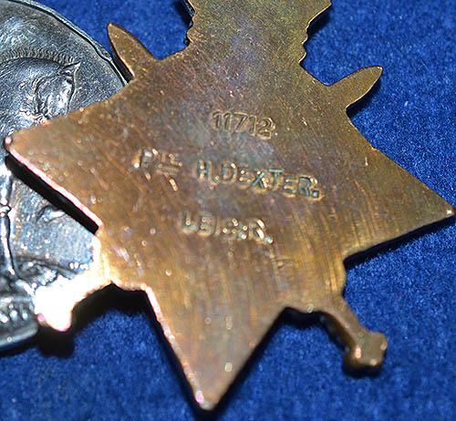 SET OF THREE WW1 BRITISH MEDALS TO THE LEICESTERSHIRE REGIMENT.