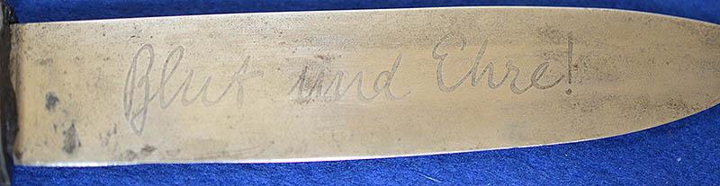 HITLER YOUTH KNIFE WITH MOTTO BY TIGER.